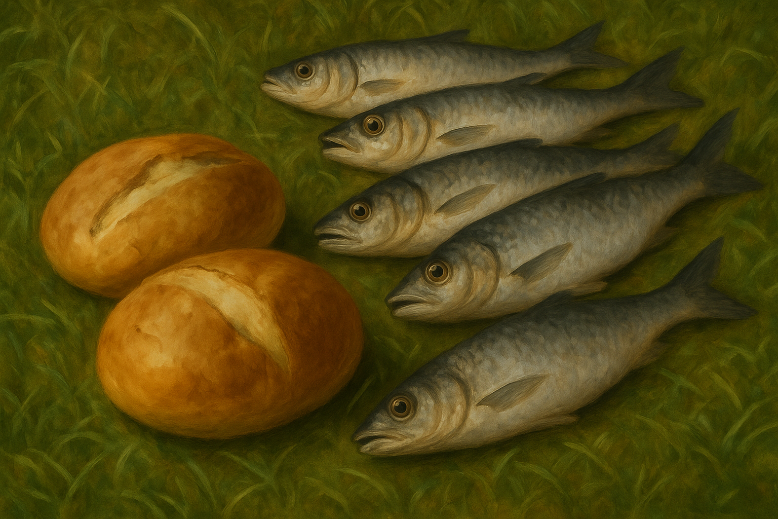 Two loaves and five fish
